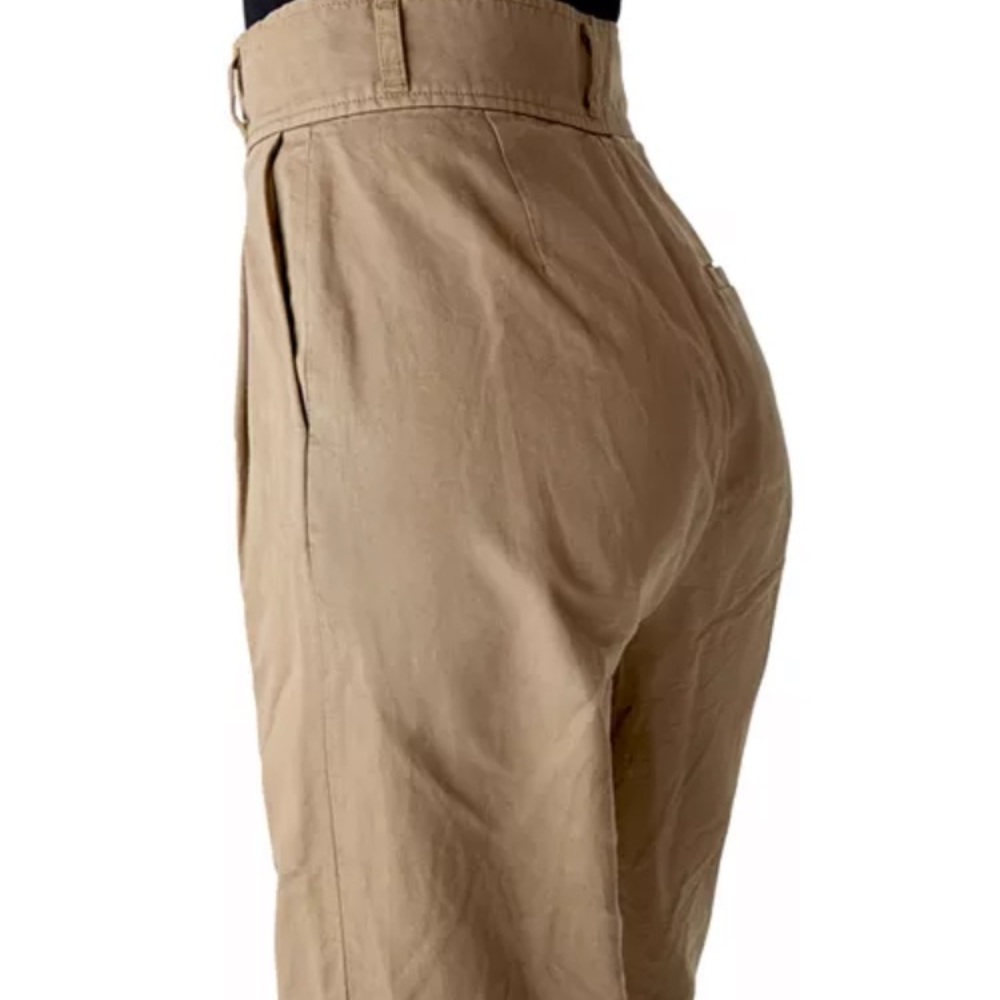 J Brand Mavis high rise pleated cotton linen slouch trousers size 27 - Picture 7 of 7